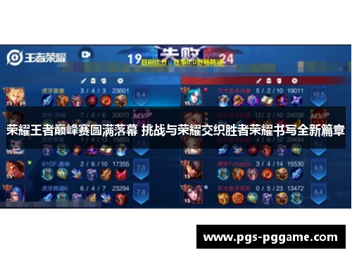 荣耀王者巅峰赛圆满落幕 挑战与荣耀交织胜者荣耀书写全新篇章